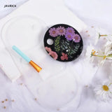 Artist Paint Palette Silicone Mold for Agate Coaster Resin Epoxy