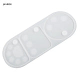 Artist Paint Palette Silicone Mold for Agate Coaster Resin Epoxy