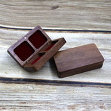 Artistic Ring Box Double Seat Jewelry Container Wedding