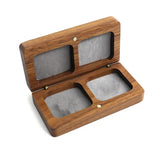 Artistic Ring Box Double Seat Jewelry Container Wedding