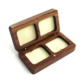 Artistic Ring Box Double Seat Jewelry Container Wedding