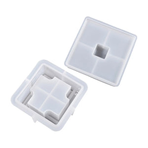 Windproof Ashtray Mold with Lid, Resin Casting Epoxy Mold for Home Decor