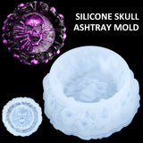 Skull Ashtray Silicone Mold for Epoxy Resin Casting