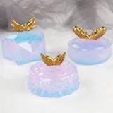 Resin Ashtray with Lid Storage Box Mold for DIY Epoxy Trinket Holder