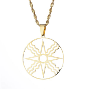 Ashur Pendant Necklace Assyrian Aramean Chain
