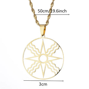 Ashur Pendant Necklaces for Women Men Jewelry Assyrian Aramean Chain