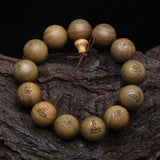 Men's Green Sandalwood Buddhist Rosary Beads