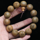Men's Green Sandalwood Buddhist Rosary Beads