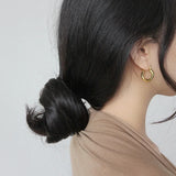 925 Silver Minimalism Hoop Earrings for Women
