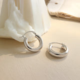 925 Silver Minimalism Hoop Earrings for Women