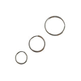 925 Silver Circle Round Hoops Earrings for Women