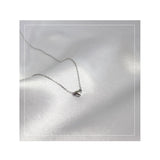 925 Silver Heart Chain Necklace Tiny Love Heart Pendant Fine Jewelry