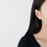 925 Silver Mother of Pearl Ear Clip Earrings Dainty Fine Jewelry