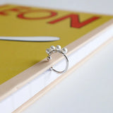 925 Silver Mother of Pearl Ear Clip Earrings Dainty Fine Jewelry