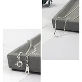 925 Sterling Silver Car Flower Necklace Minimalist Chain for Women