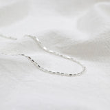 925 Sterling Silver Car Flower Necklace Minimalist Chain for Women