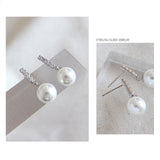 Romantic Zircon Drop Earrings Shell Bead Women Gift Jewelry Brincos