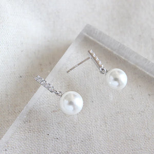 Romantic Zircon Drop Earrings Shell Bead Women Gift Jewelry Brincos