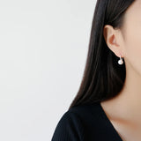 925 Silver Freshwater Pearl Drop Earrings