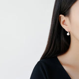 925 Silver Freshwater Pearl Drop Earrings