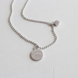 925 Silver Letter Zircon Anklet for Women Party Jewelry