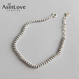 925 Silver Vintage Beads Bracelet Classic All-match Minimalist