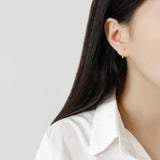 Sterling Silver 925 Beads Stud Earrings for Women Gift