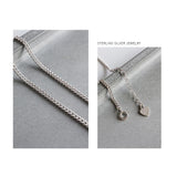 Minimalist 925 Silver Anklet for Women Fine Jewelry Summer Accessories