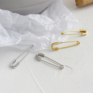 Unique Temperament Pin Earrings 925 Sterling Silver Drop Earrings for Women