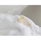 Unique Temperament Pin Earrings 925 Sterling Silver Drop Earrings for Women