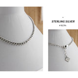 Vintage Beads Chain Asymmetric Anklets 925 Silver Jewelry