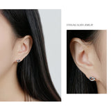 Vintage Knot Tiny Stud Earrings 925 Sterling Silver Unique Fine Jewelry Women