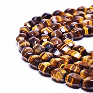 10*14mm Tiger Eye Rice Beads for DIY Necklace Bracelet 15 inch