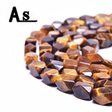 Tiger Eye Beads 8x12mm Square Shape Faceted for Jewelry Making