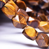 Tiger Eye Beads 8x12mm Square Shape Faceted for Jewelry Making