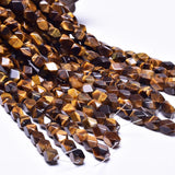 Tiger Eye Beads 8x12mm Square Shape Faceted for Jewelry Making