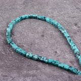 Rectangle Lapis Lazuli Natural Stones Beads DIY Women Bracelet Necklace