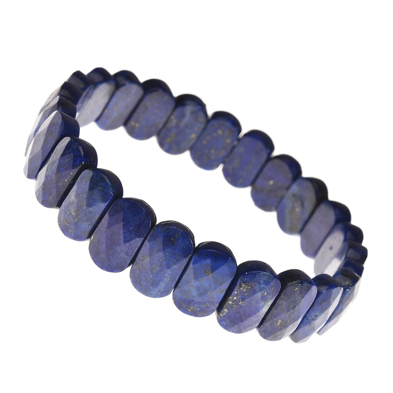 Asingeloo Oval Beads Stretch Bracelet 7 Inch