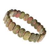 Asingeloo Oval Beads Stretch Bracelet 7 Inch