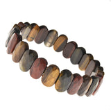 Asingeloo Oval Beads Stretch Bracelet 7 Inch