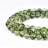 Green Peridots Crystal Loose Beads 4-12mm DIY Jewelry Making Natural Stone Rock