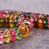 Rondelle Crystal Natural Stone Beads for Jewelry Bracelet DIY