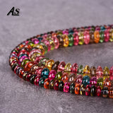 Rondelle Crystal Natural Stone Beads for Jewelry Bracelet DIY
