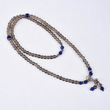 Tibetan Quartz Lapis Stone Prayer Beads Buddha Bracelet