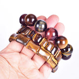 Tiger Eyes Beads Bracelet Men Natural Stone Jewelry