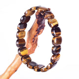Tiger Eyes Beads Bracelet Men Natural Stone Jewelry