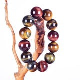 Tiger Eyes Beads Bracelet Men Natural Stone Jewelry