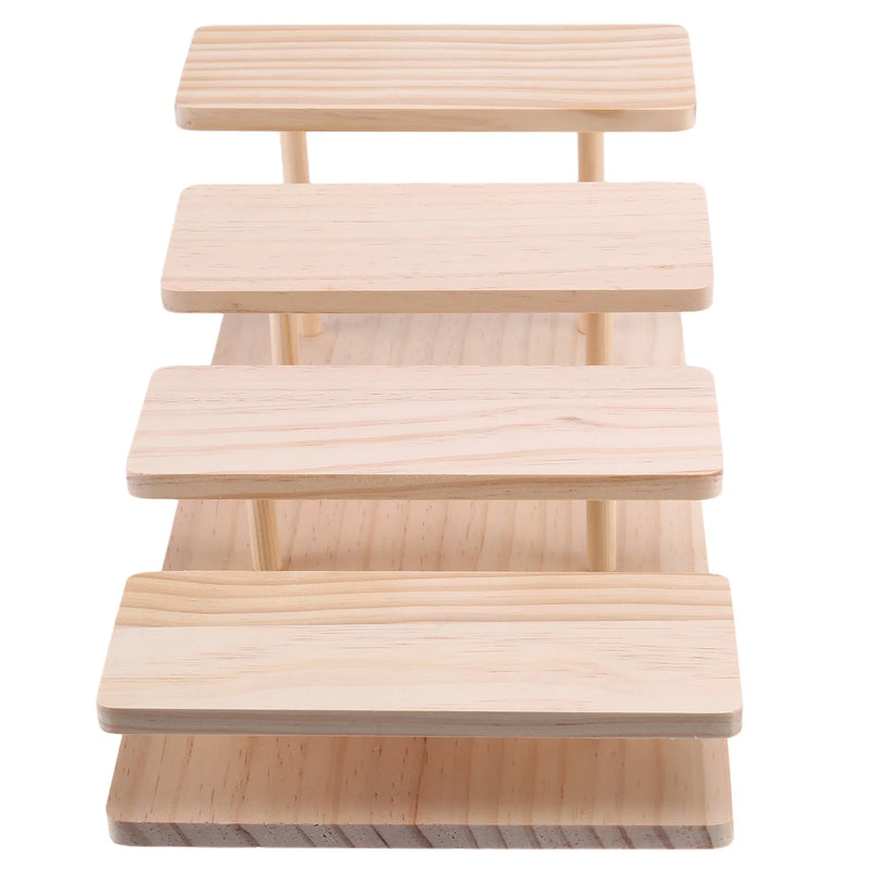 Bamboo Sunglasses Stand Glasses Display Jewelry Holder Bracelet Watches 4 Layers