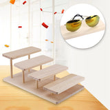 Bamboo Sunglasses Stand Glasses Display Jewelry Holder Bracelet Watches 4 Layers