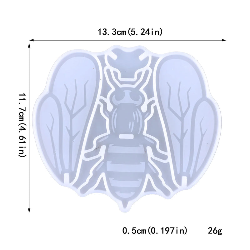 Butterfly Resin Mold DIY Bees Ladybug Dragonfly Ornaments Silicone Mold
